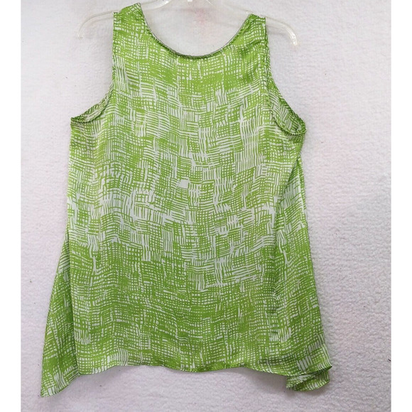 CATO Woman Sleeveless Blouse - 18/20W Embellished Neckline Sharkbite Green - Picture 2 of 10